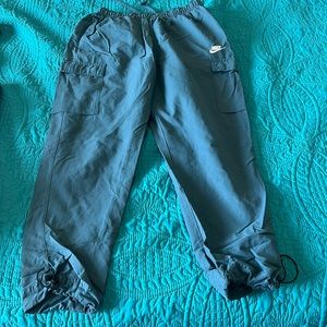 Nike size medium cargo pants blue/green mixed